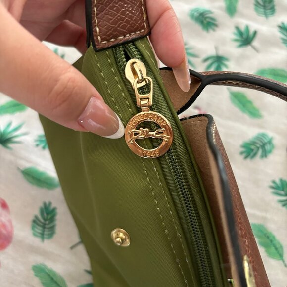 Longchamp Tote Crossbody Bag Moss Green Xs Mini - Picture 4 of 5